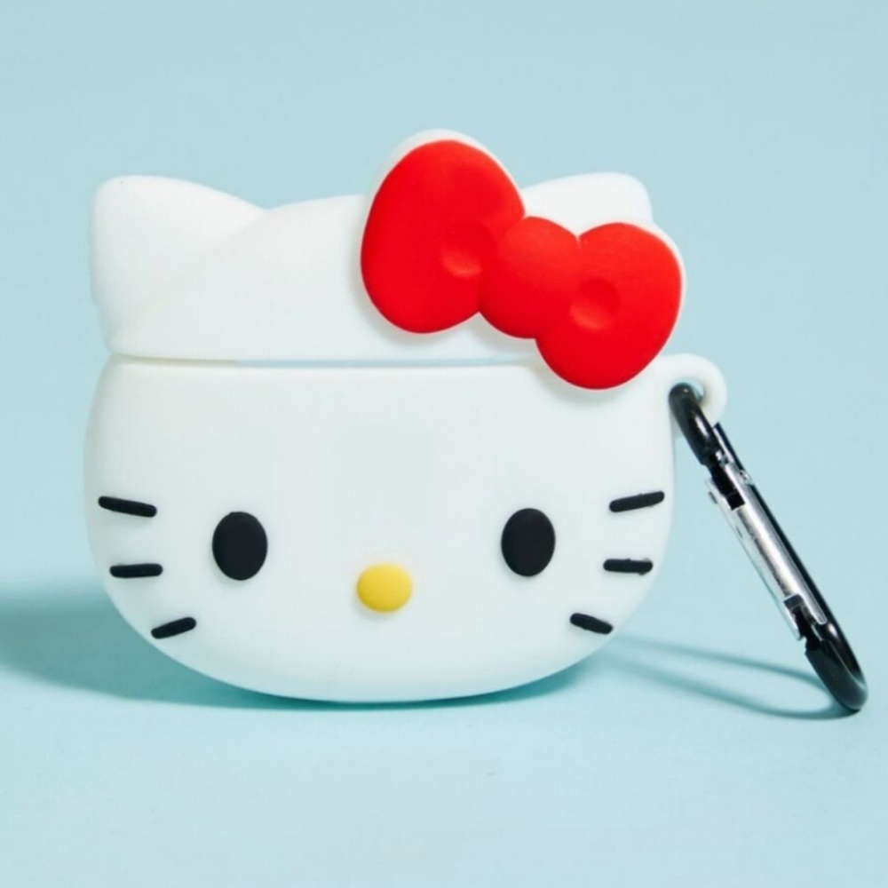 Hello Kitty White and Red Earbud Silicone Case NWT